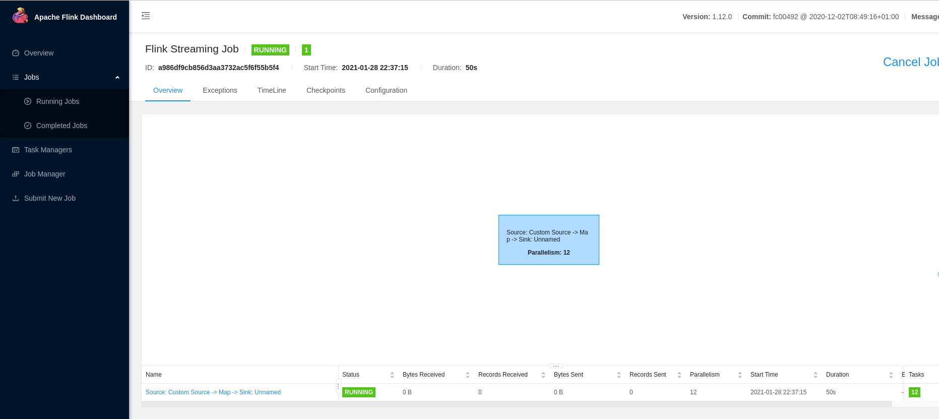 Flink Dashboard in local mode