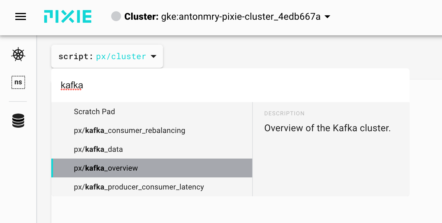 Pixie Scripts selector